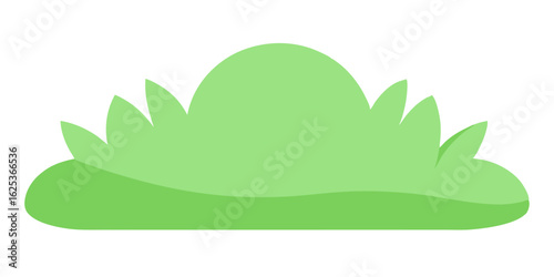 Nursery Grass Line Cartoon Vector with Soft Pastel Tones for Kids