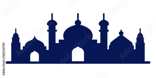 taj mahal silhouette