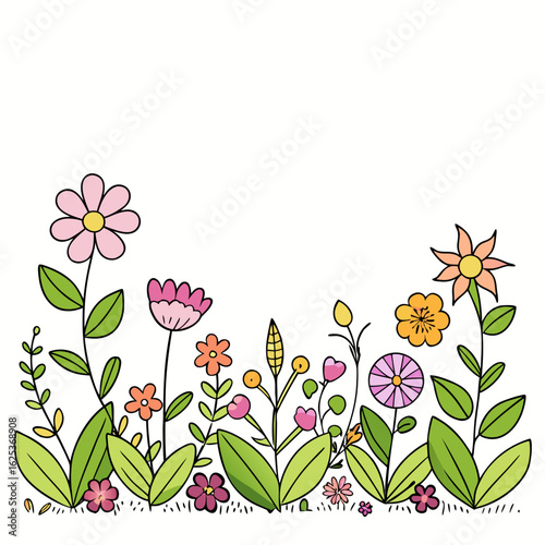 black-and-white-hand-drawn-wildflower-border--sim
