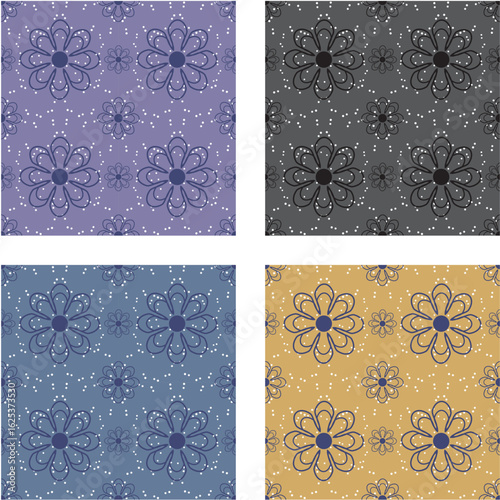 pattern, texture, seamless, wallpaper, design, vector, illustration, backdrop, shape, circle, geometric, decoration, blue, tile, fabric, color, art, metal, element, decor, mosaic, style, dot, fashion