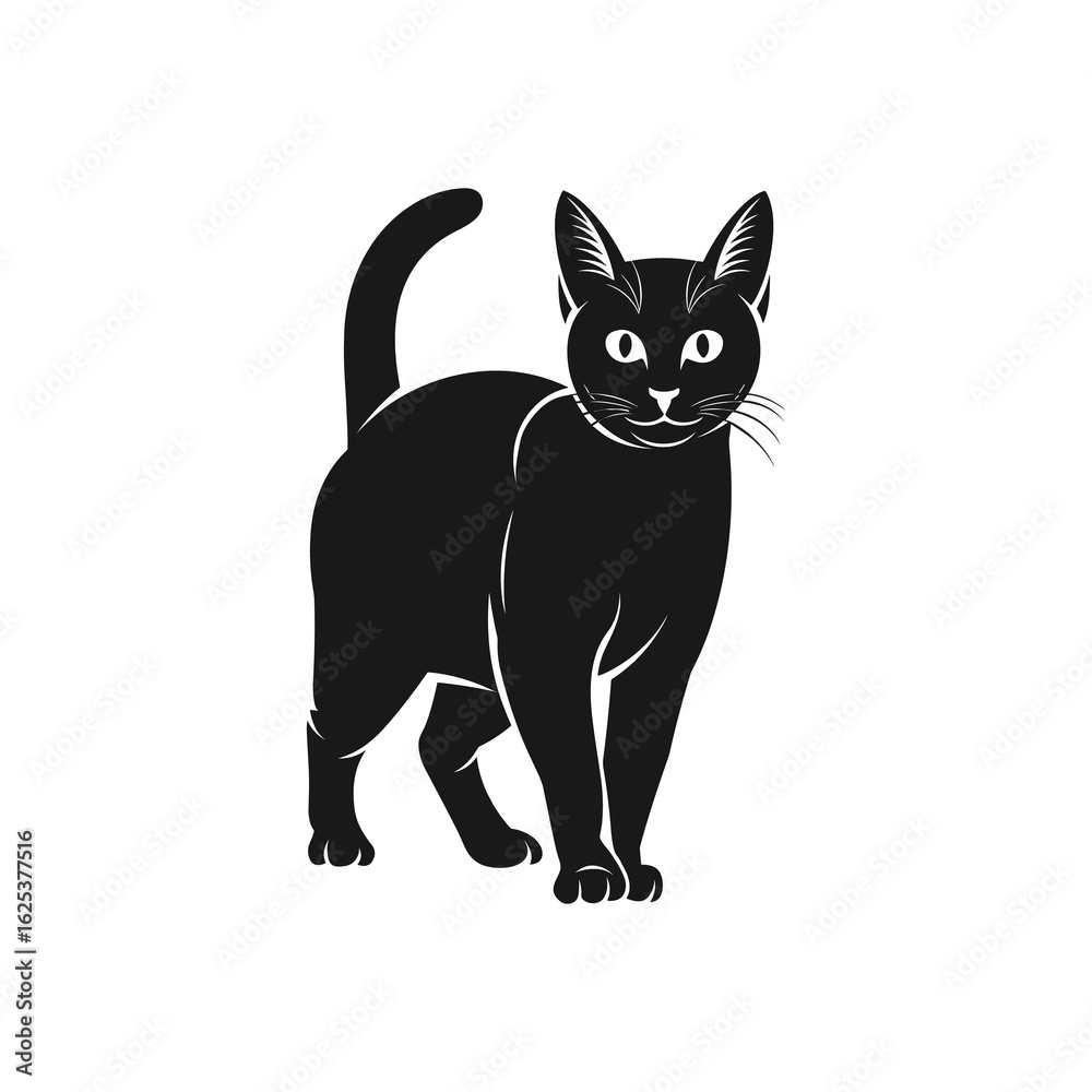 Obraz premium black cat vector image photo for free download.