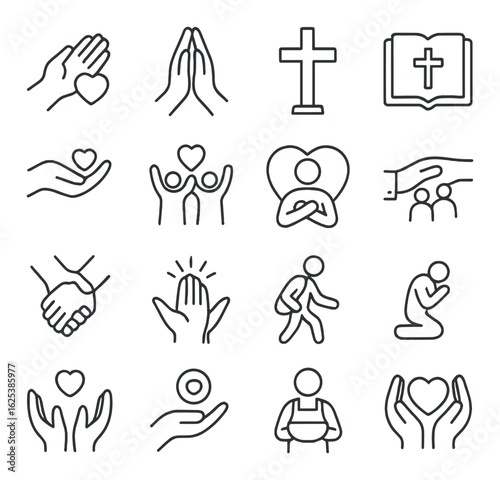 Symbols of faith, worship, and community: religious icons and expressions of devotion