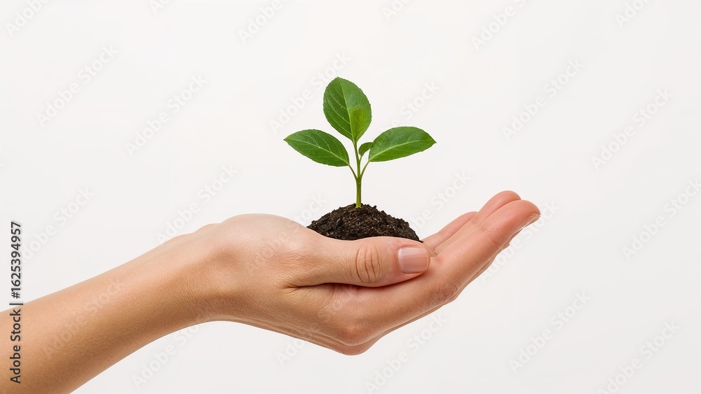 plant in hands plant in hands