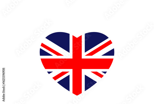 United Kingdom Flag Heart