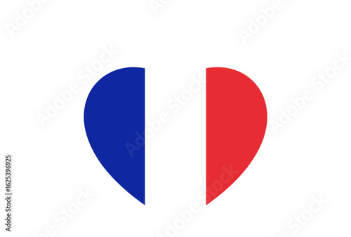 flag of france heart