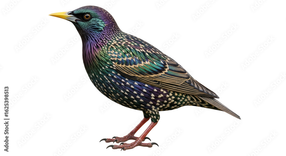 Obraz premium Isolated European starling