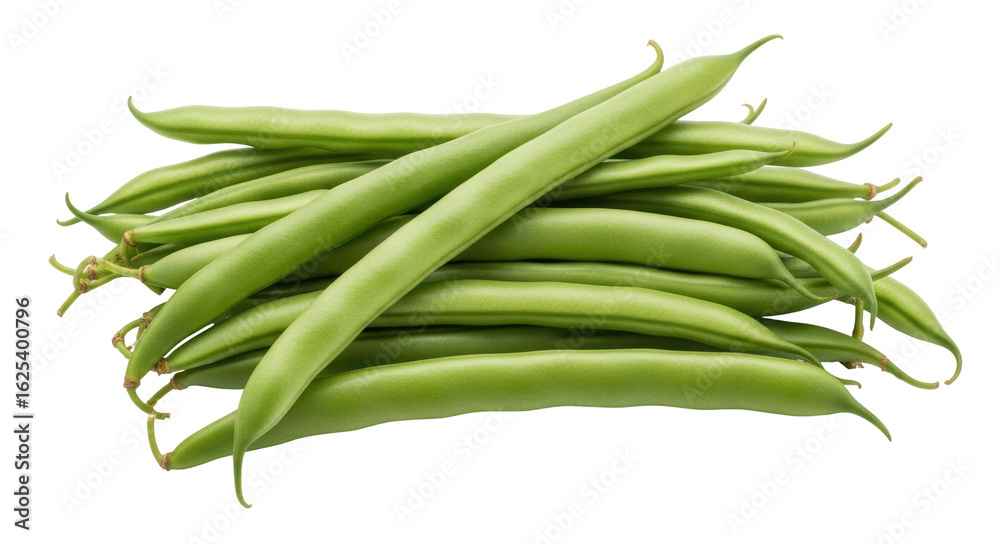 Obraz premium Isolated Pile of Fresh Green Beans