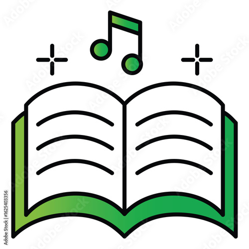 Christmas Carols Singing Vector Icon for Holiday Music and Festive Celebrations