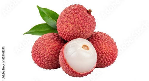 Isolated Lychees