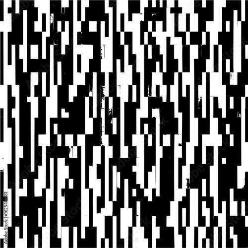 Abstract black white pattern design monochrome graphic art modern geometric background texture illustration style image