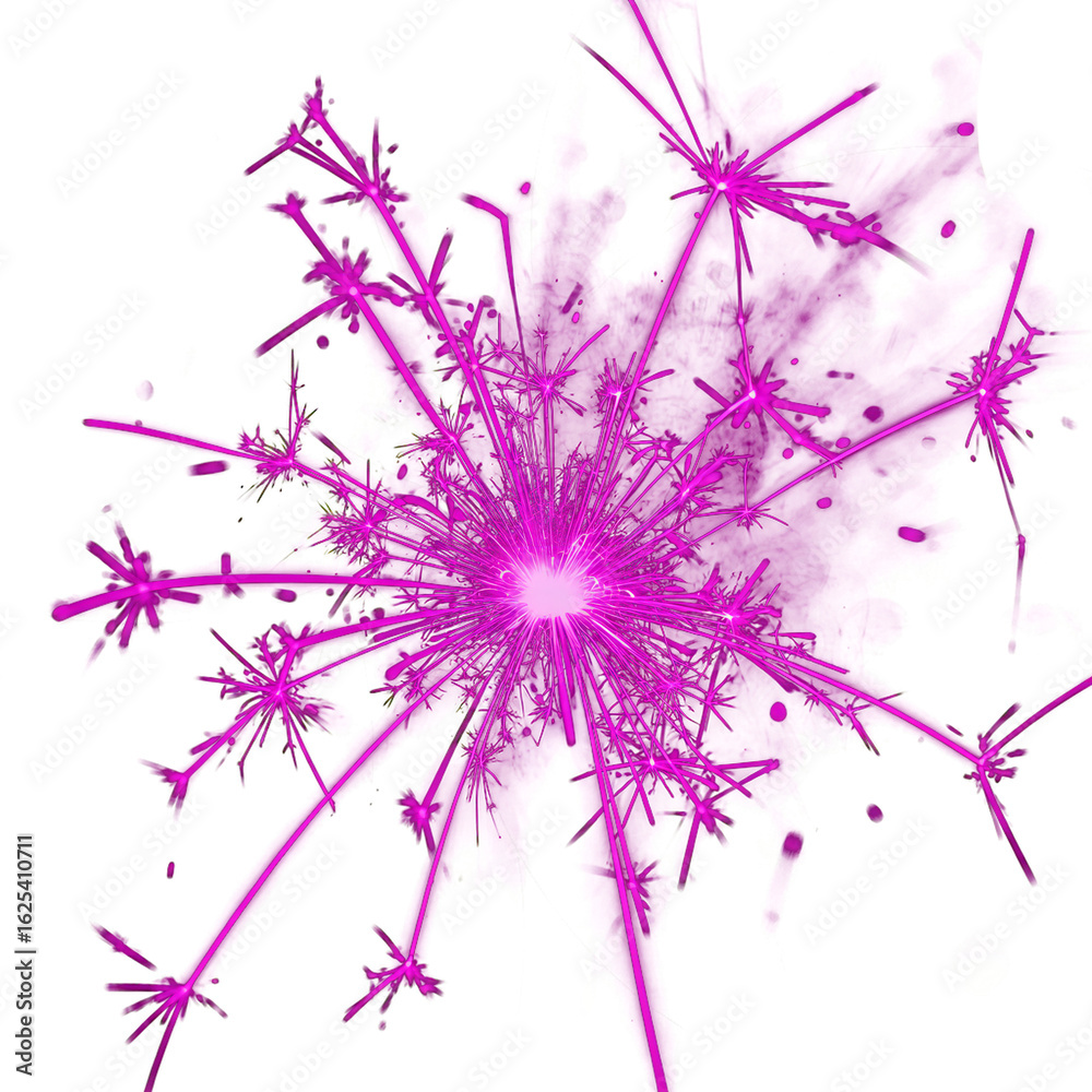 Obraz premium Sparkling Fireworks: A captivating burst of radiant fireworks, a vibrant display of light and energy illuminating the darkness with its mesmerizing patterns. 