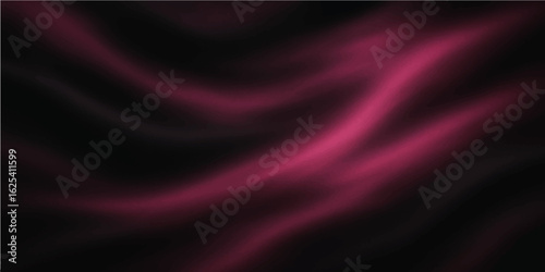 Dark red silk wave with abstract smooth folds and glowing motion texture