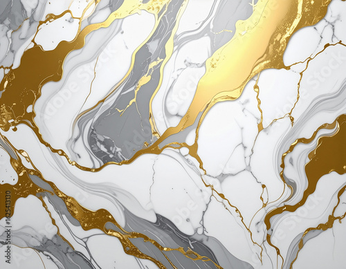 Marble with Gold Veins Luxury Texture