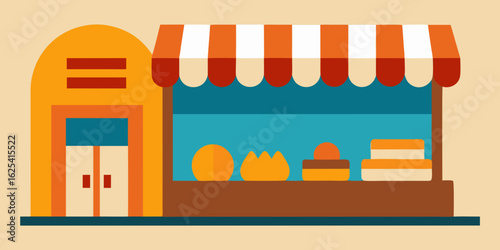 shop window with a window