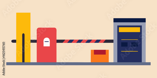 vector illustration of a modern building