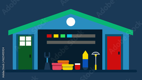 house on the night