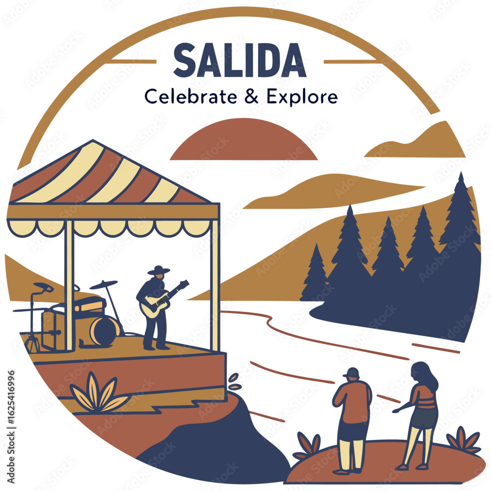 Obraz premium Salida – Celebrate & Explore