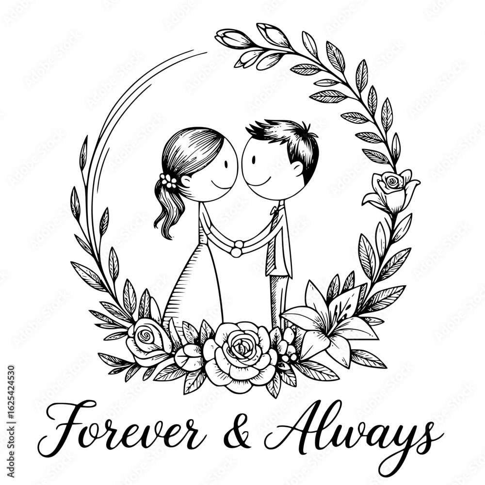 Wedding Dance Cupid Arrows Heart Balloons Vector Graphics
