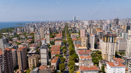 Billede på lærred Aerial View of Modern Residential District in Istanbul