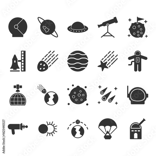 Astronomy Icon Set