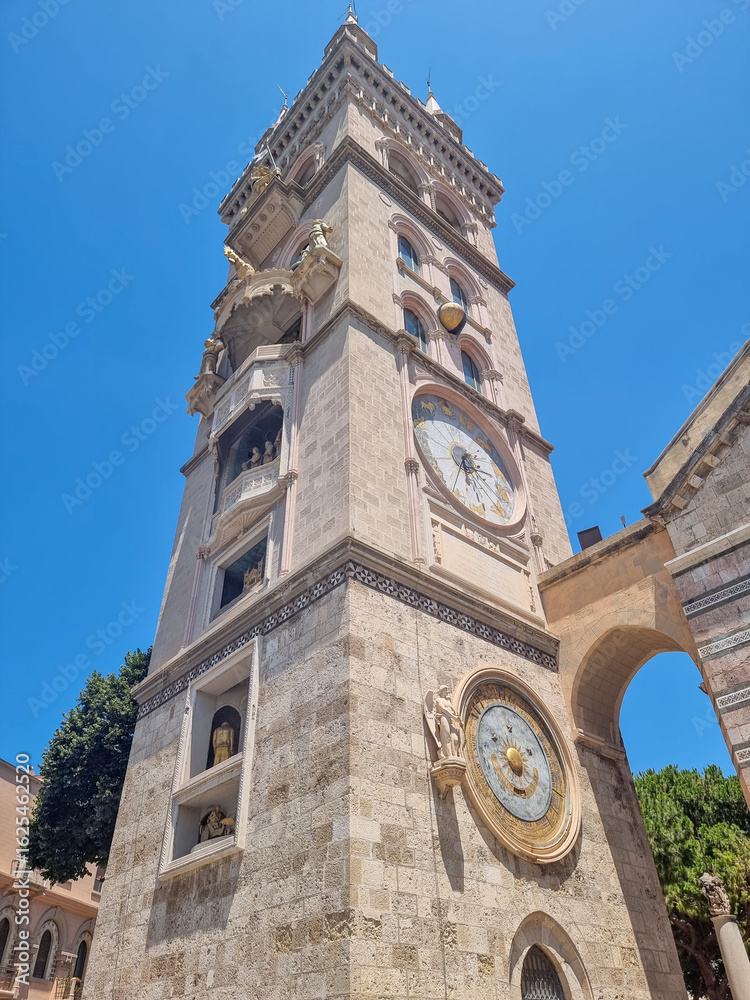 Obraz premium clock tower of the church of st john the baptist