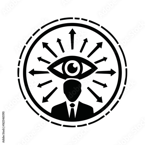 Strategic Vision and Awareness Business Concept Icon