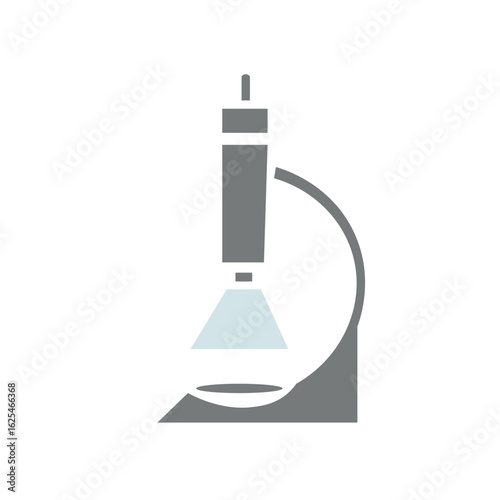 Imagen vectorial de un telescopio con luz