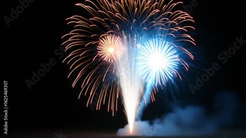 Celebrations Fireworks display, merry Christmas light