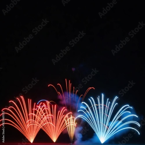 Colorful Fireworks display 