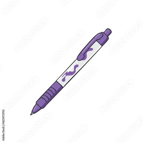 Vector illustration of gel roller realistic style on white background, cosmetic applicator