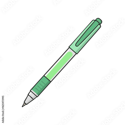 Vector illustration of gel roller realistic style on white background, cosmetic applicator