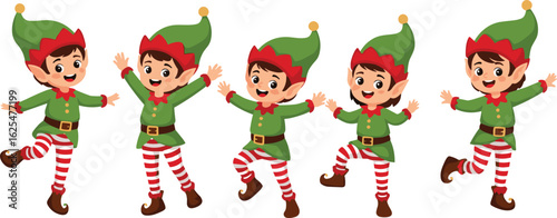 Flat vector illustration depicting a diverse group of happy children with various skin tones and hair types, all jumping with arms raised, on a white background, symbolizing joy and playfulness.