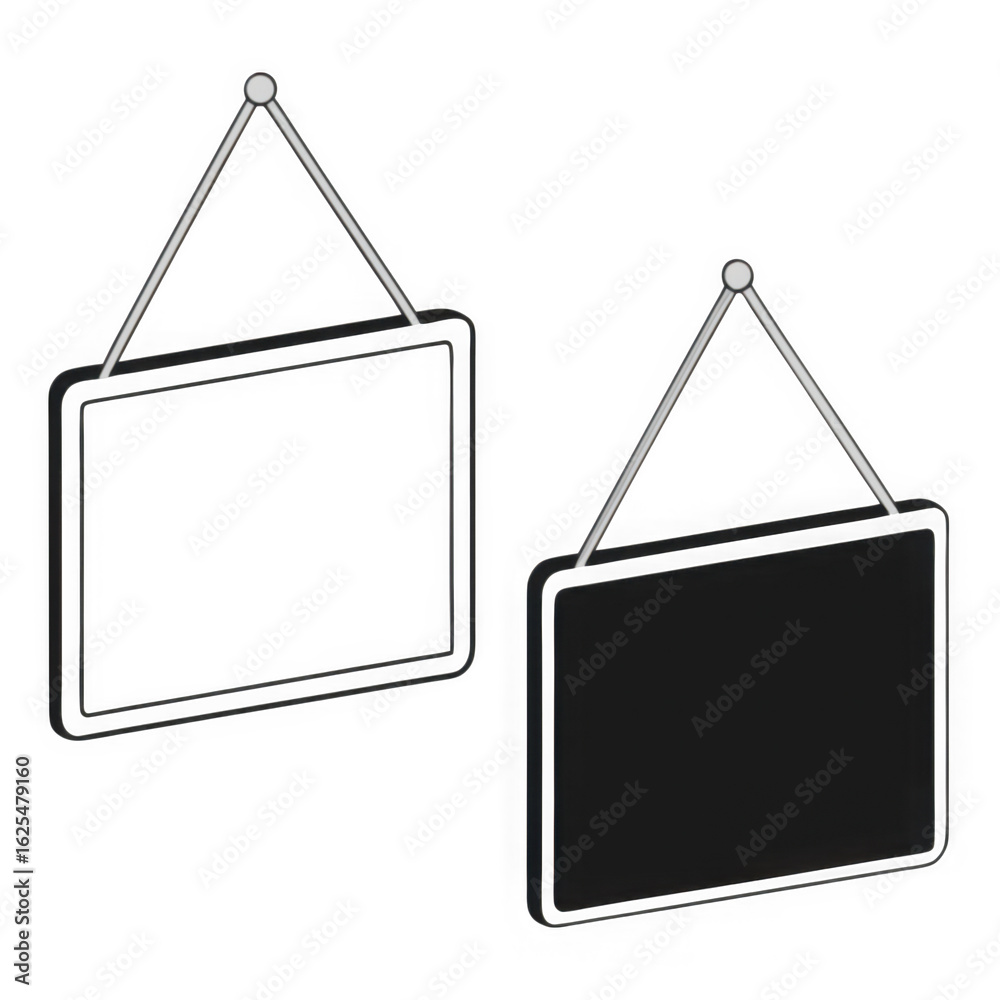 Hanging chalkboard sign background Hanging chalkboard sign background