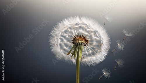 condolence grieving card loss funerals support beautiful elegant dandelion on a neutral background for sending words of support and comfort
