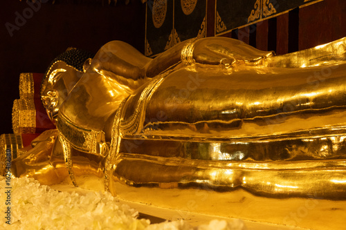 reclining buddha in  Bangkok Thailand