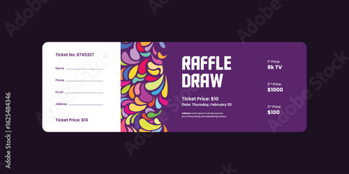 raffle ticket template, raffle draw ticket template, print ready, raffle ticket, raffle paper voucher, charity, fundraising event ticket template