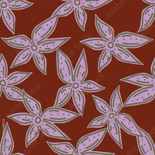 Vintage seamless floral pattern. Liberty style background of small pastel colorful flowers. Small flowers scattered over a white background. Stock vector for printing on surfaces