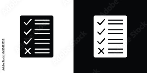 Guidelines icon collection. Black and white filled vector illustration.