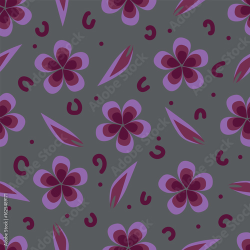 Vintage seamless floral pattern. Liberty style background of small pastel colorful flowers. Small flowers scattered over a white background. Stock vector for printing on surfaces