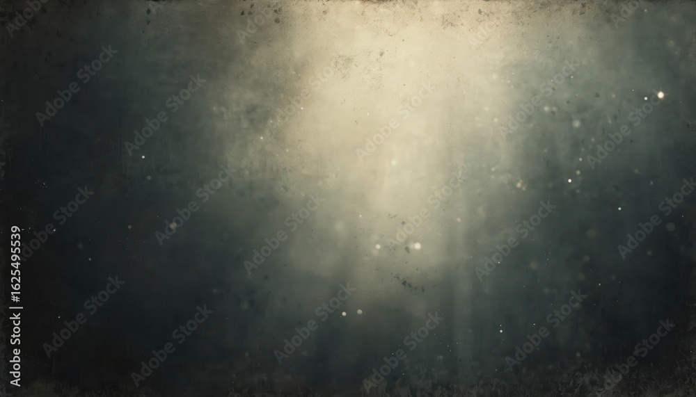 Obraz premium Vintage grunge texture overlay with dust particles and light leaks. Gray film grain creates a moody, atmospheric backdrop for design. Scratches and soft focus add retro cinematic vibe.