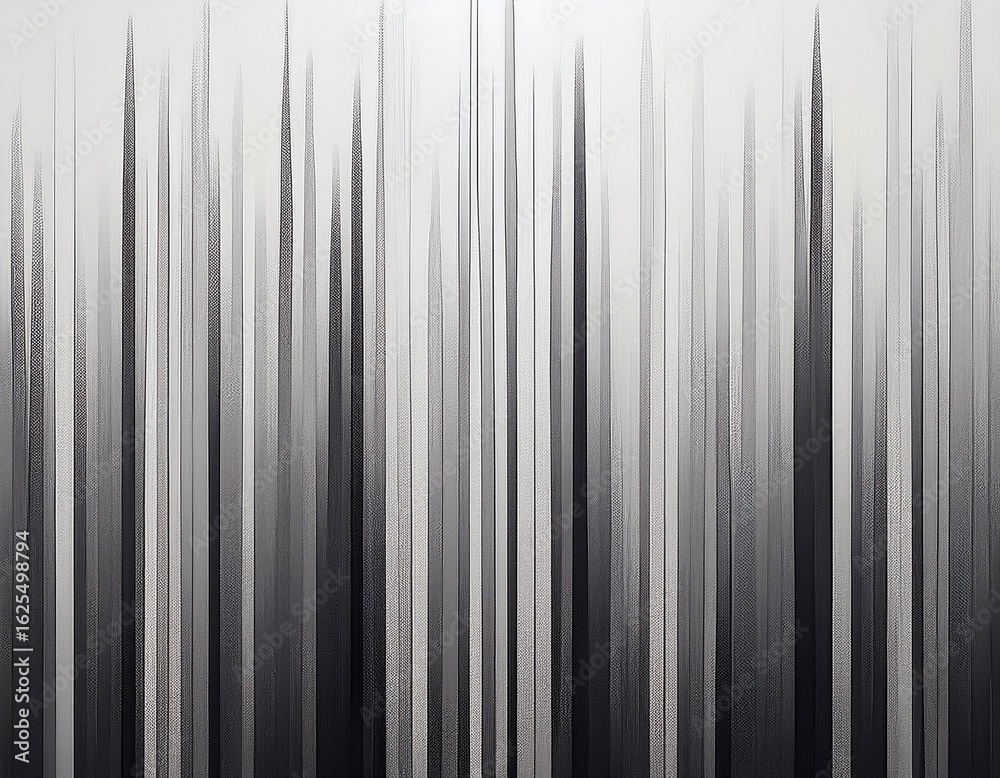 Fototapeta premium abstract art with light and dark gray vertical bands over a white background grainy texture and subtle gradients add depth