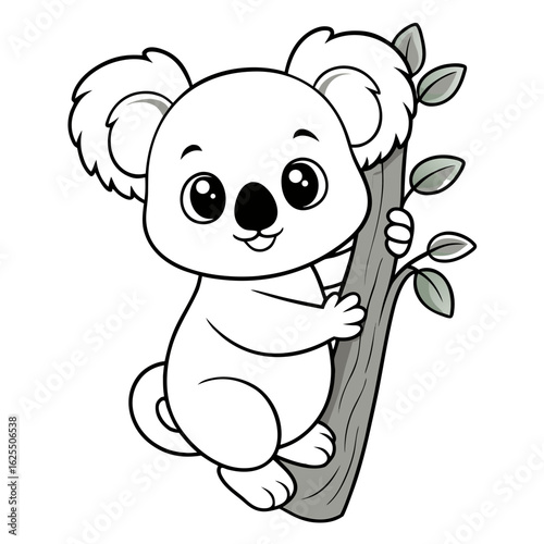 Koala Eating Vector PNG