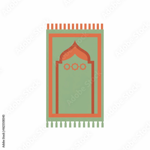 Prayer Mat Icon – Flat Islamic Design