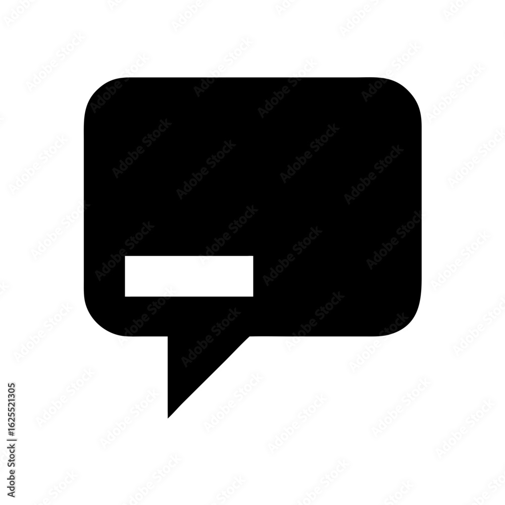 Naklejka premium Chat alt solid icon vector illustration