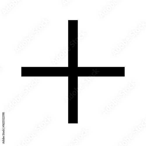 Cross alt solid icon vector illustration