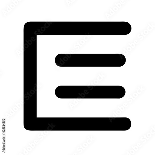 Menu alt solid icon vector illustration