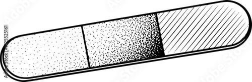 Nail file emery outline vector
