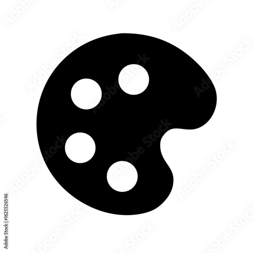 Palette alt solid icon vector illustration