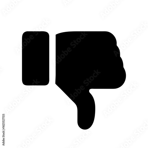 Thumb down alt outline icon vector illustration