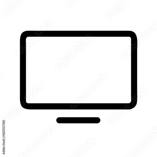 TV alt outline icon vector illustration